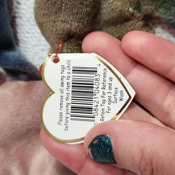 🕸Vintage Ty Beanie Baby Original Claude Tie Dye Crab 1996 - Picture 11 of 11